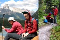 51 Resting and Drinking On West Opabin Trail Near Lake O-Hara